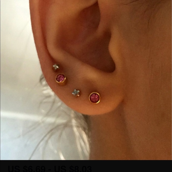 Studs earrings hipoallergenic - Picture 2 of 3